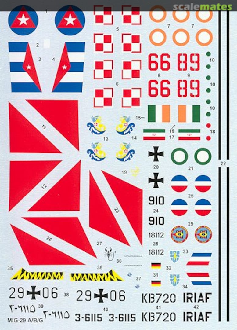 Boxart MiG-29 A/B/G Fulcrum A 72-044 Hi-Decal Line Boxart MiG-29 A/B/G Fulcrum A 72-044 Hi-Decal Line