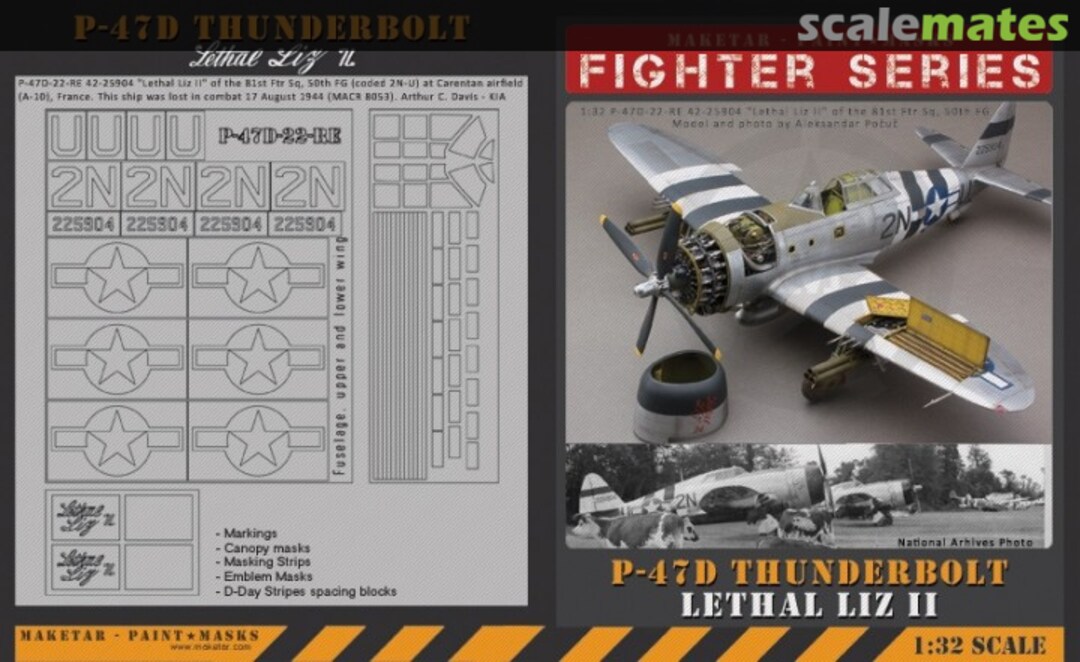 Boxart P-47D Thunderbolt ‘Lethal Liz II’ MM32039V Maketar Boxart P-47D Thunderbolt ‘Lethal Liz II’ MM32039V Maketar