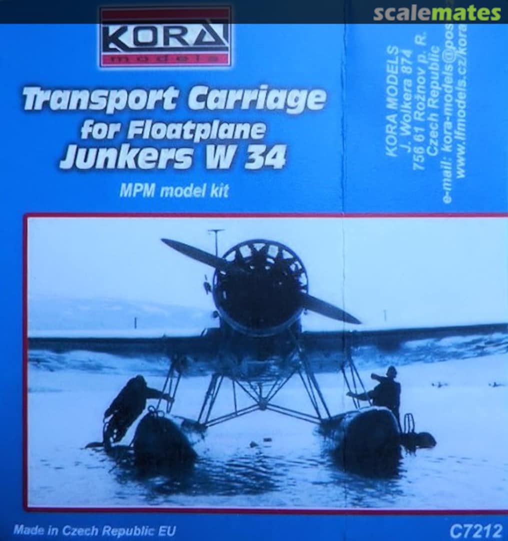 Boxart Transport Carriage for Floatplane Junkers W34 C7212 Kora Models Boxart Transport Carriage for Floatplane Junkers W34 C7212 Kora Models