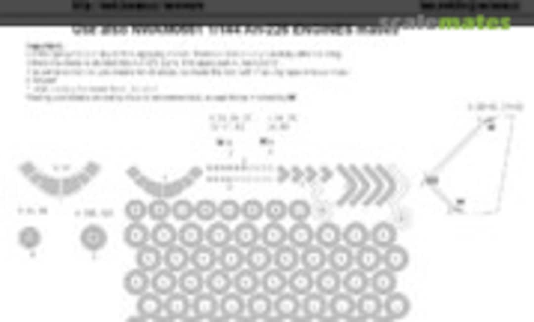 1:144 Antonov An-225 Mrija BASIC kabuki masks (New Ware NWAM0550) NWAM0550