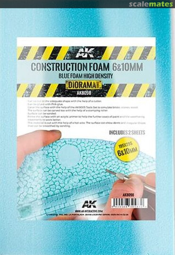 Boxart Construction Foam AK8098 AK Interactive