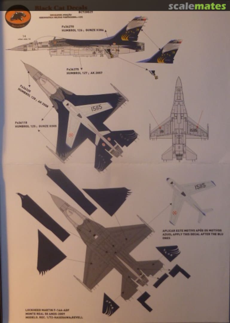 Boxart Lockheed Martin F-16A-ADF BC720029 Black Cat Decals Boxart Lockheed Martin F-16A-ADF BC720029 Black Cat Decals