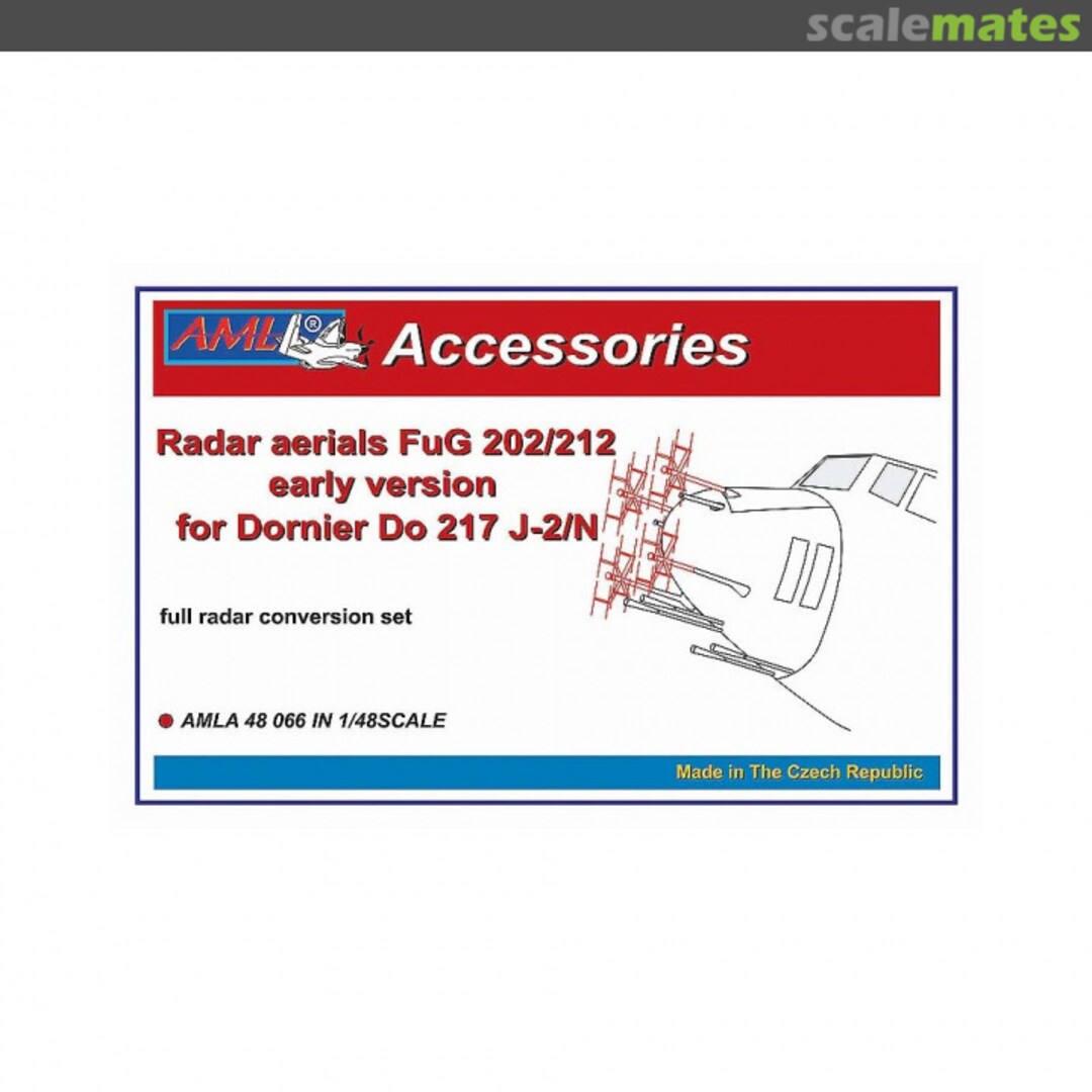 Boxart Radar Aerials FuG 202/212 Early Version AMLA 48 066 AML Boxart Radar Aerials FuG 202/212 Early Version AMLA 48 066 AML