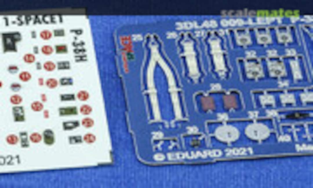 1:48 P-38H interior detail set (Eduard 3DL48011) 3DL48011