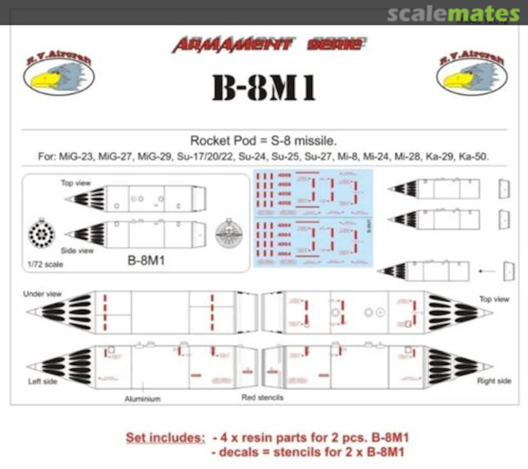 Boxart B-8M1 72012 R.V.Aircraft Boxart B-8M1 72012 R.V.Aircraft