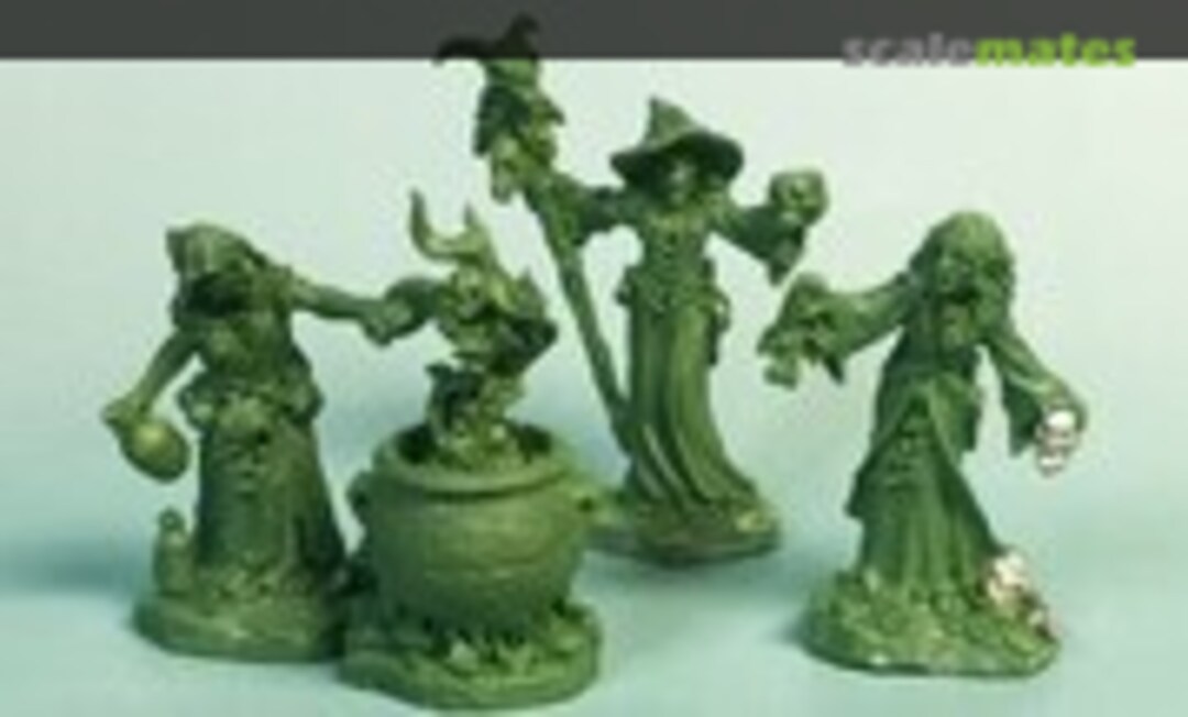 28mm Witch Coven (3) and Cauldron (Reaper Miniatures 04030) 04030