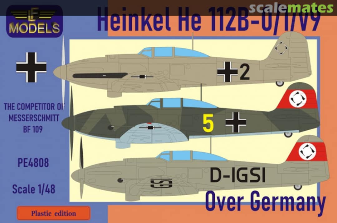 Boxart Heinkel He 112B-0/1/V9 PE4808 LF Models Boxart Heinkel He 112B-0/1/V9 PE4808 LF Models