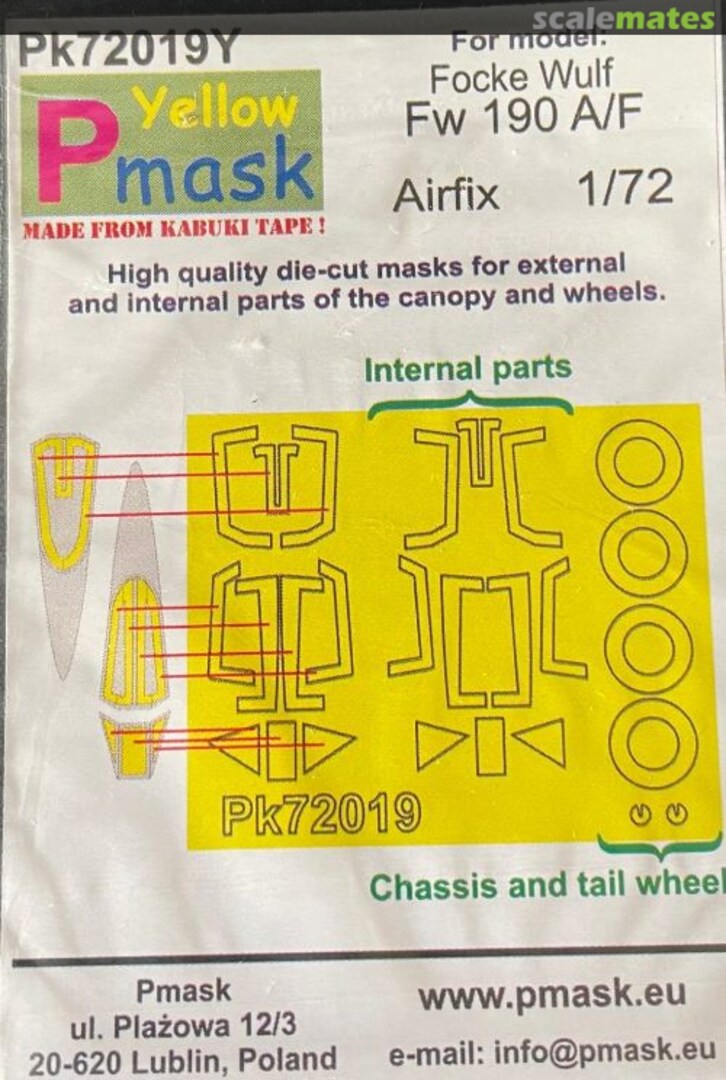 Boxart Focke Wulf Fw 190 A/F 72019Y Pmask Boxart Focke Wulf Fw 190 A/F 72019Y Pmask