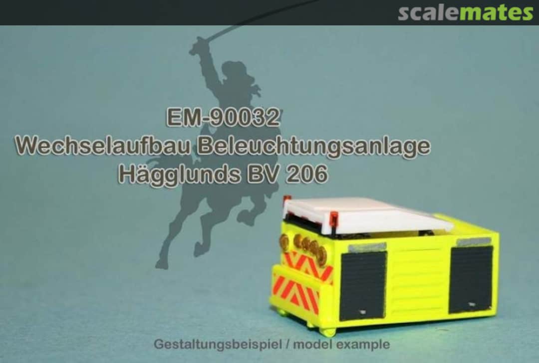 Boxart Wechselaufbau mit Flutlichtanlage Hägglunds BV 206 (floodlight) MR-90032 MR Modellbau Boxart Wechselaufbau mit Flutlichtanlage Hägglunds BV 206 (floodlight) MR-90032 MR Modellbau
