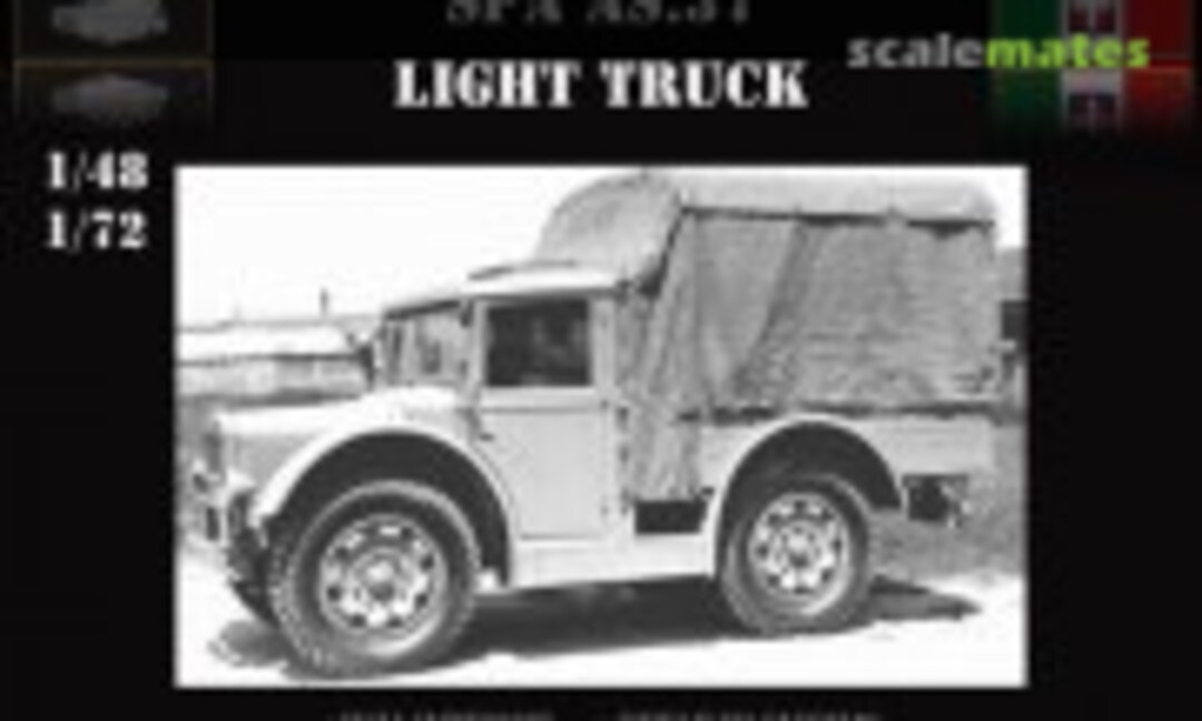 1:72 FIAT SPA AS.37 Light Truck (MODEL 3D INT IT72Re122) IT72Re122