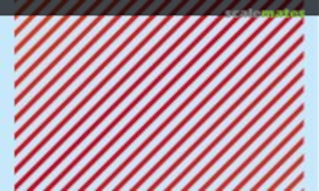 No CM Decal 12 Slant Line Foil Red (HIQPARTS CMD12-HMR) CMD12-HMR