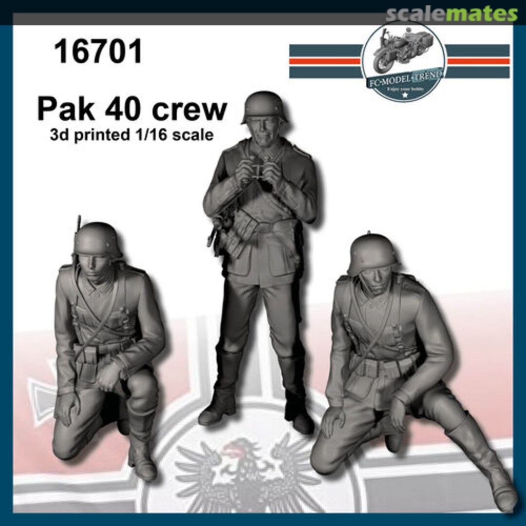 Boxart PaK 40 Crew (3 Figures / 3D-Printed) 16701 FC Model Trend
