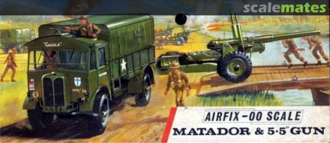 Boxart Matador & 5.5" Gun A14V Airfix Boxart Matador & 5.5" Gun A14V Airfix