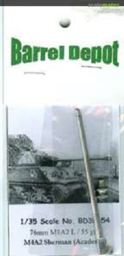Boxart M4A2 Sherman 76mm M1A1 L/55 Gun Barrel BD35054 Barrel Depot Boxart M4A2 Sherman 76mm M1A1 L/55 Gun Barrel BD35054 Barrel Depot