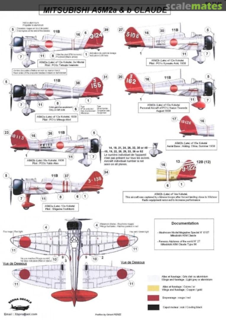 Boxart Mitsubishi A5M2a & b Claude BD 72-66 Berna Decals Boxart Mitsubishi A5M2a & b Claude BD 72-66 Berna Decals