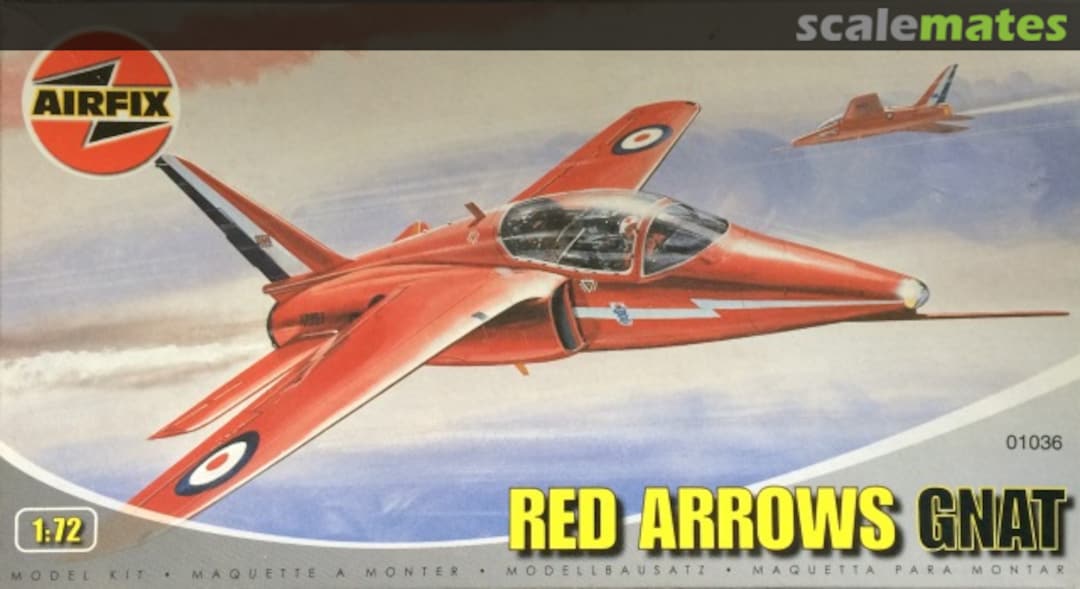 Boxart Red Arrows Gnat 01036 Airfix Boxart Red Arrows Gnat 01036 Airfix