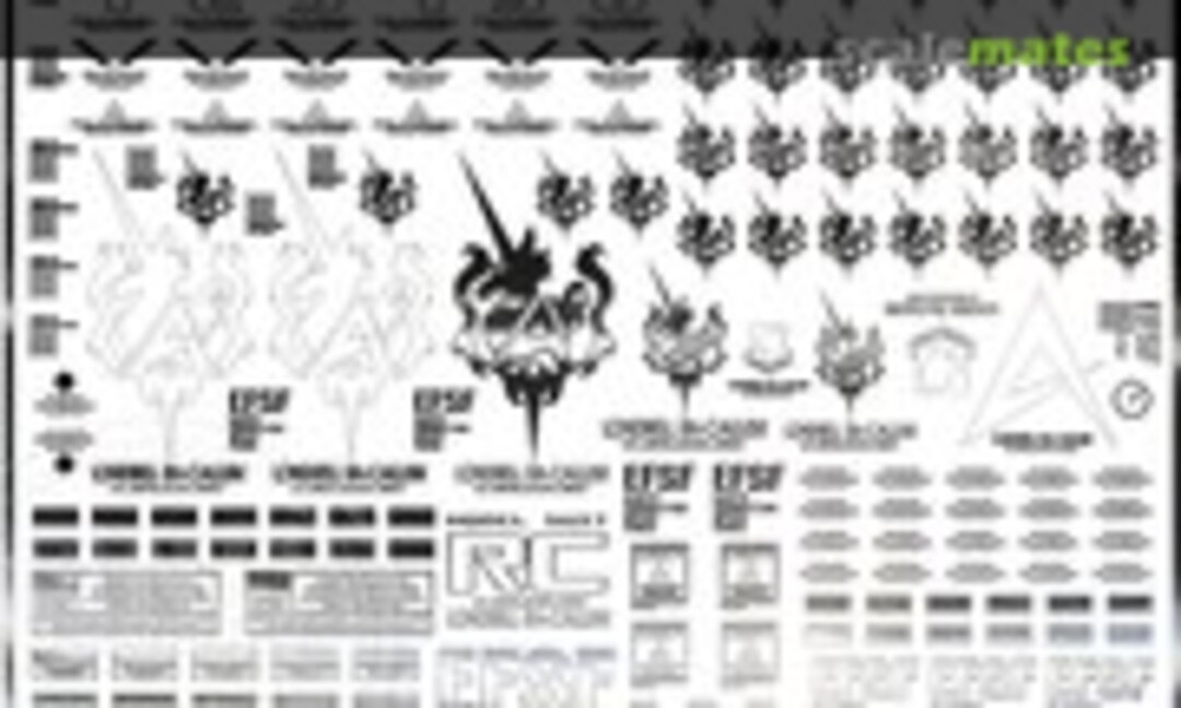 1:100 Metal Stickers for MG RX-93-V2 Hi-ν Gundam (Easy Decal 2559) 2559