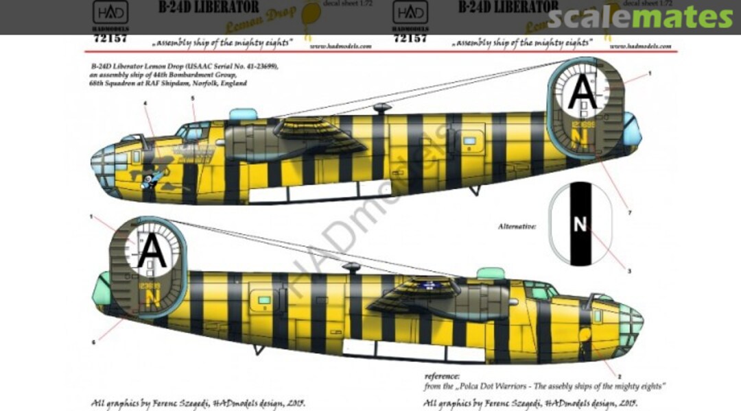 Boxart B-24D Liberator "Lemon Drop" Assembly Ship 72157 HADmodels Boxart B-24D Liberator "Lemon Drop" Assembly Ship 72157 HADmodels