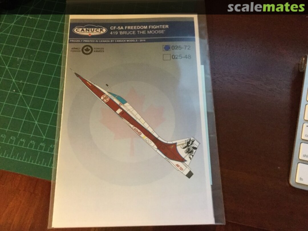 Boxart CF-5A Freedom Fighter 025-72 Canuck Model Products Boxart CF-5A Freedom Fighter 025-72 Canuck Model Products