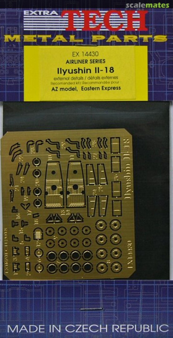 Boxart Ilyushin IL-18 external details EX 14430 Extratech