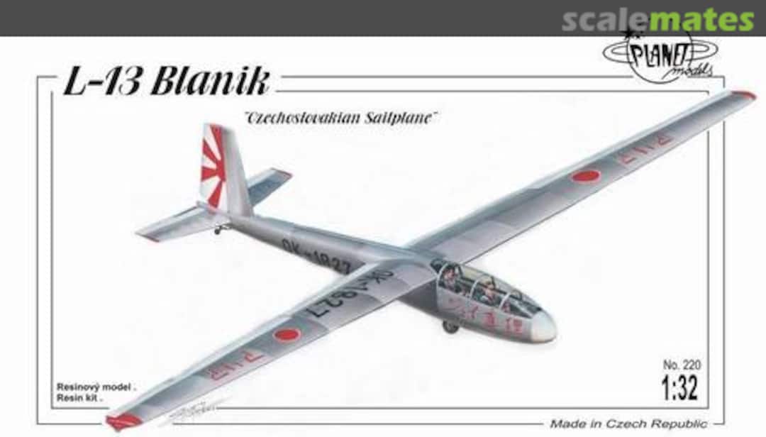 Boxart L-13 Blanik PLT220 Planet Models Boxart L-13 Blanik PLT220 Planet Models
