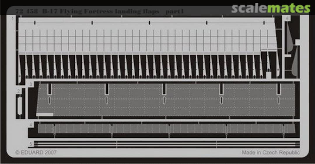Boxart B-17 landing flaps 72458 Eduard Boxart B-17 landing flaps 72458 Eduard