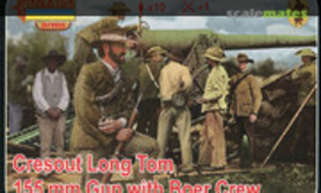 1:72 155mm Creusot ‘Long Tom‘ Gun with Boer Crew (Strelets-R A014) A014
