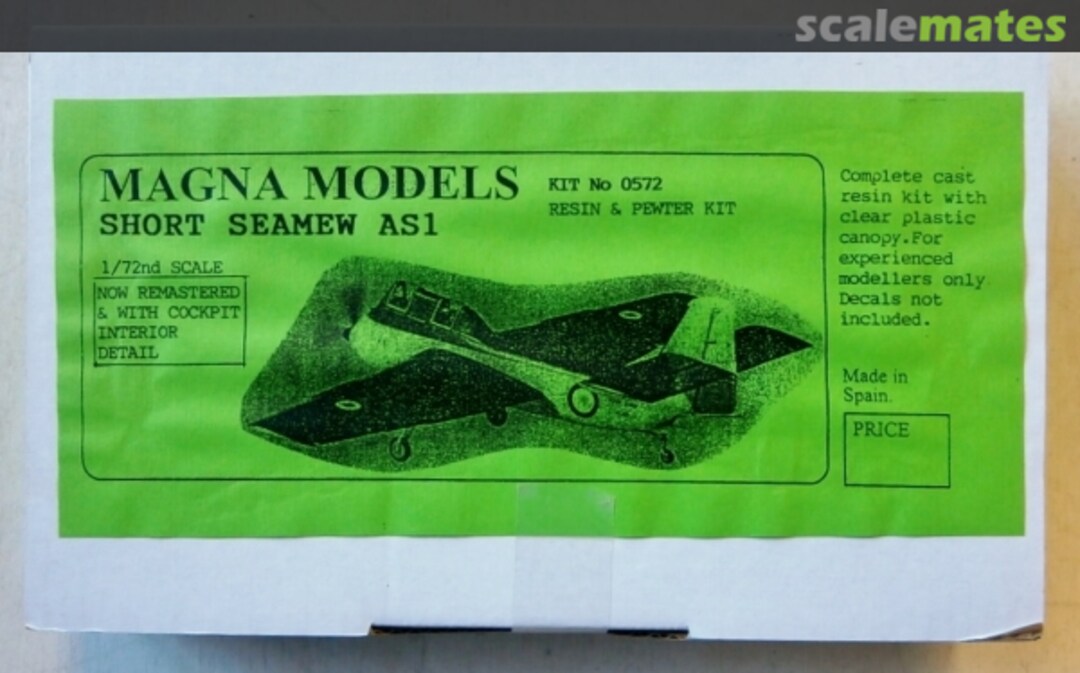 Boxart Short Seamew AS1 0572 Magna Models