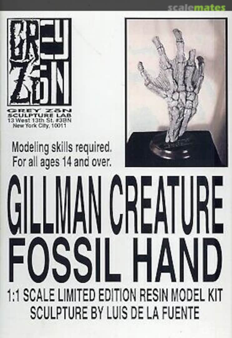 Boxart Gillman Creature Fossil Hand  Grey Zon