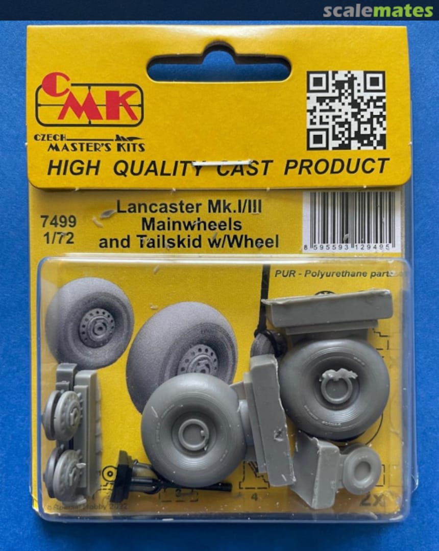 Boxart Lancaster Mk.I/III - Mainwheels & Tailskid w/Wheel 7499 CMK Boxart Lancaster Mk.I/III - Mainwheels & Tailskid w/Wheel 7499 CMK