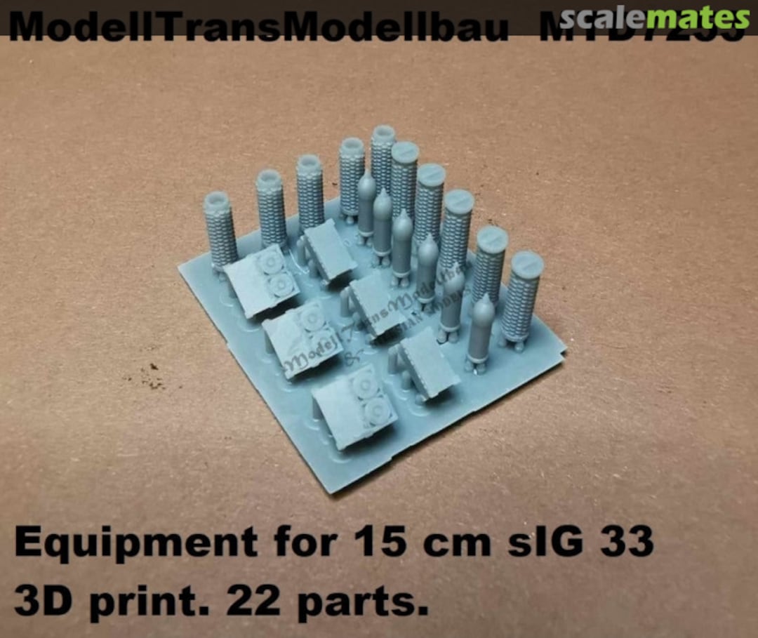 Boxart Equipment/Ammo for 15cm SiG 33 MTD7253 Modell Trans Modellbau