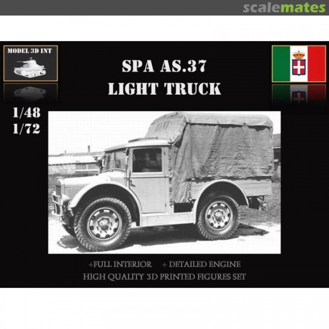 Boxart FIAT SPA AS.37 Light Truck IT48Re122 MODEL 3D INT Boxart FIAT SPA AS.37 Light Truck IT48Re122 MODEL 3D INT