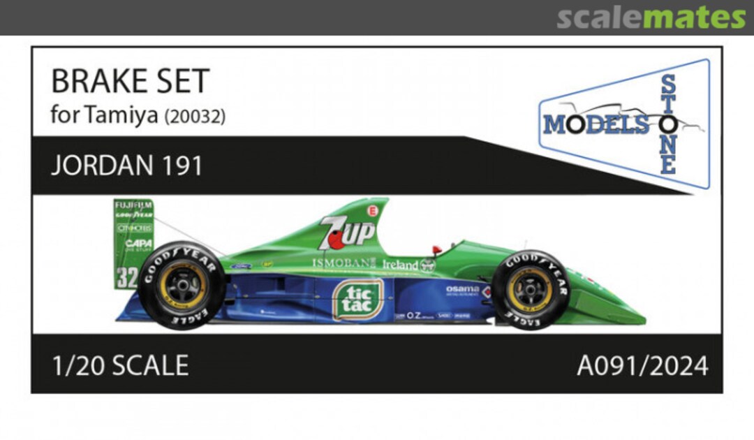 Boxart Jordan 191 (1991) Brake Set A091/2024 Stone Models Boxart Jordan 191 (1991) Brake Set A091/2024 Stone Models