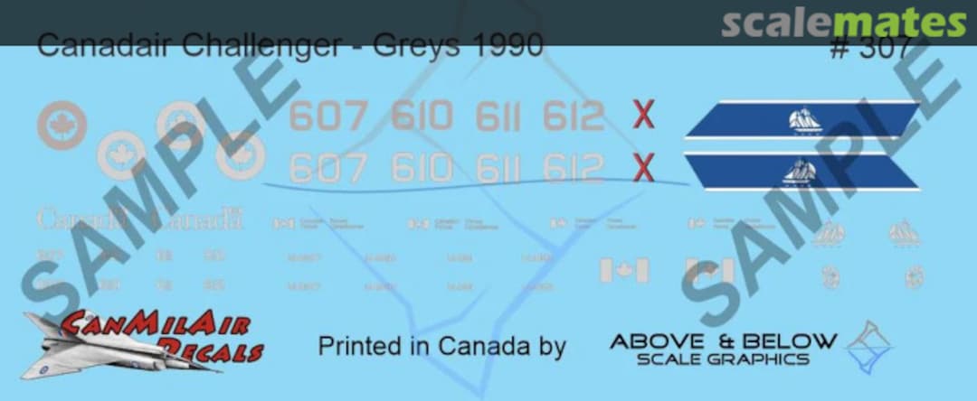 Boxart Canadair Challenger 600 / CC & CE-144 307 Above & Below Graphics Boxart Canadair Challenger 600 / CC & CE-144 307 Above & Below Graphics