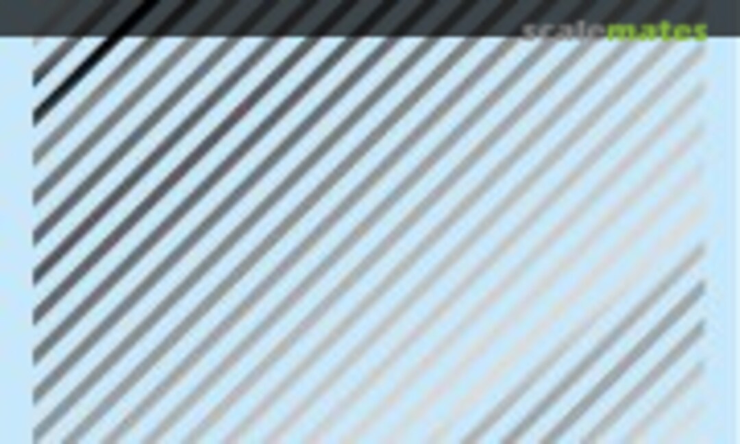 No CM Decal 12 Slant Line Foil Silver (HIQPARTS CMD12-SIL) CMD12-SIL