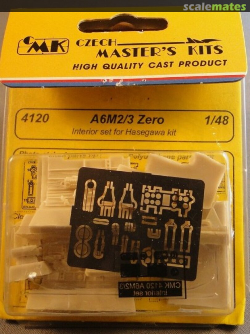 Boxart A6M2/3 Zero Interior for Hasegawa kit 4120 CMK Boxart A6M2/3 Zero Interior for Hasegawa kit 4120 CMK