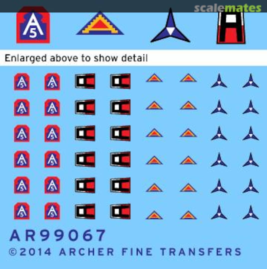 Boxart US Army and Corps patches AR99067 Archer Boxart US Army and Corps patches AR99067 Archer