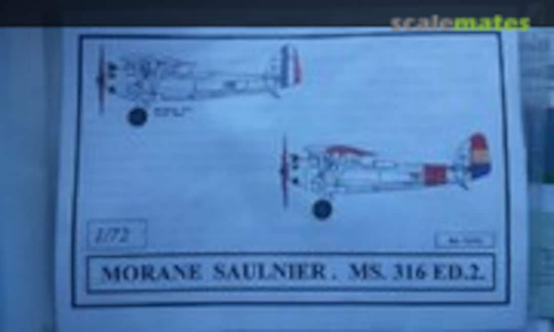 1:72 Morane-Saulnier MS.316 Et2 (Dujin DA72252) DA72252