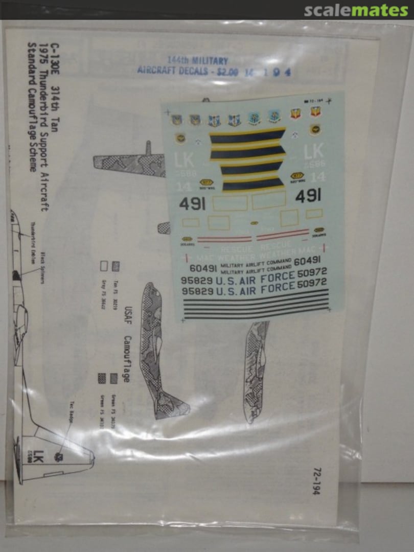 Boxart C-130s part 1: USAF, MAC, WEATHER, RESCUE 14-194 Microscale Boxart C-130s part 1: USAF, MAC, WEATHER, RESCUE 14-194 Microscale