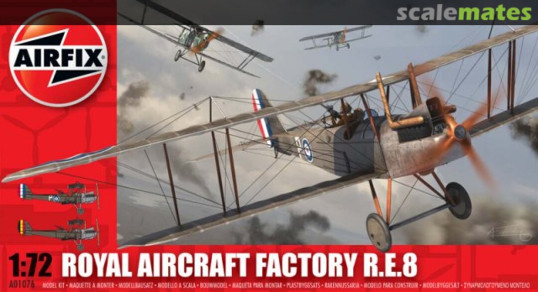 Boxart Royal Aircraft Factory R.E.8 A01076 Airfix Boxart Royal Aircraft Factory R.E.8 A01076 Airfix