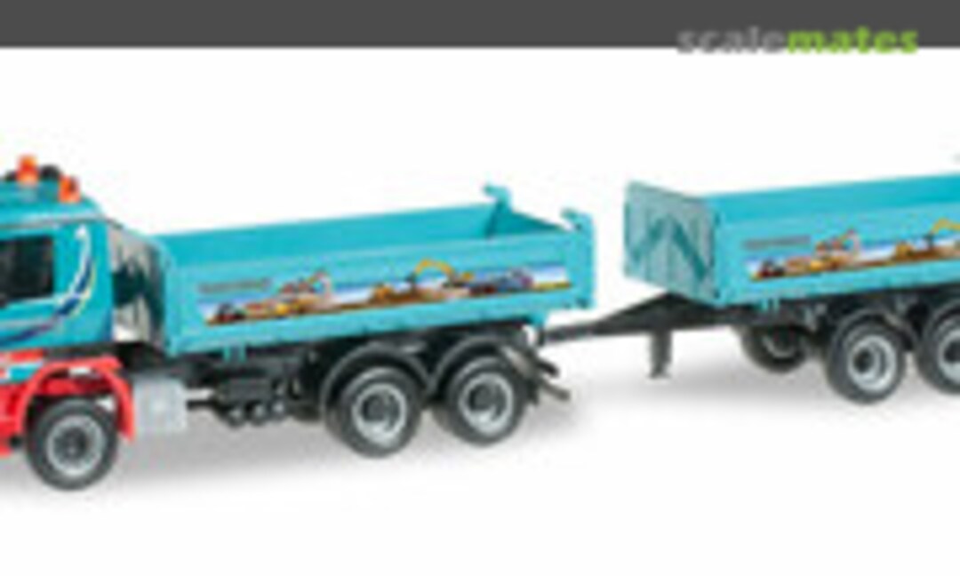 1:87 Mercedes-Benz Actros M Meiller Tandemkipper-Hängerzug &quot;Schmuttermair&quot; (Herpa 304023)