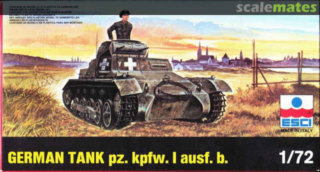 Boxart Pz.Kpfw. I Ausf. B 8024 ESCI Boxart Pz.Kpfw. I Ausf. B 8024 ESCI