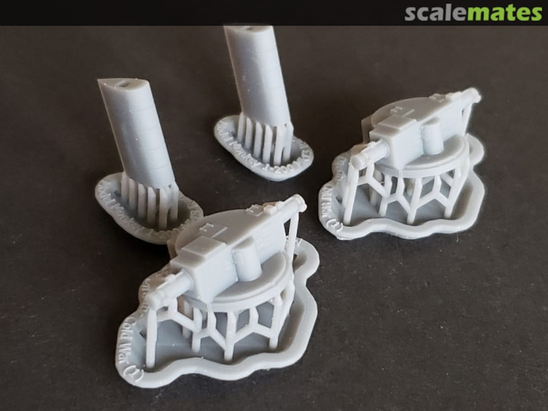 Boxart Mk.34 Main Battery Fire Control Directors, Cold War configuration 200-Mk34 Cold War Model Monkey Boxart Mk.34 Main Battery Fire Control Directors, Cold War configuration 200-Mk34 Cold War Model Monkey