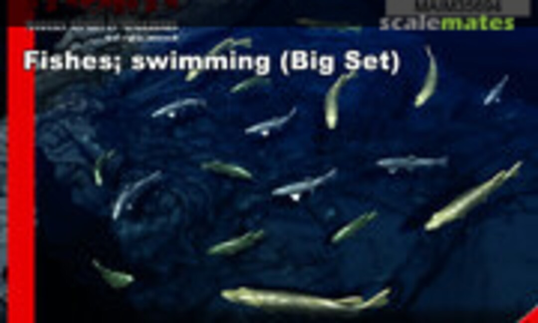 1:35 Fishes; swimming (18pcs) - Pike / Trout / Bass (MAiM MAIM35694) MAIM35694