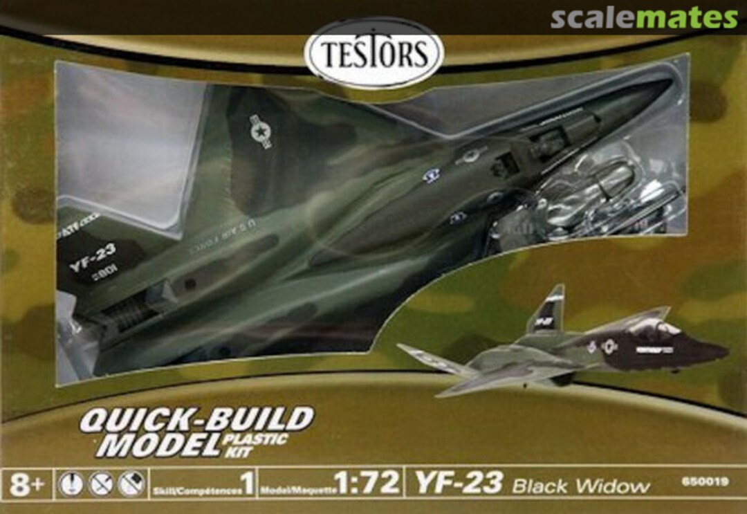 Boxart YF-23 Black Widow 650019 Testors Boxart YF-23 Black Widow 650019 Testors