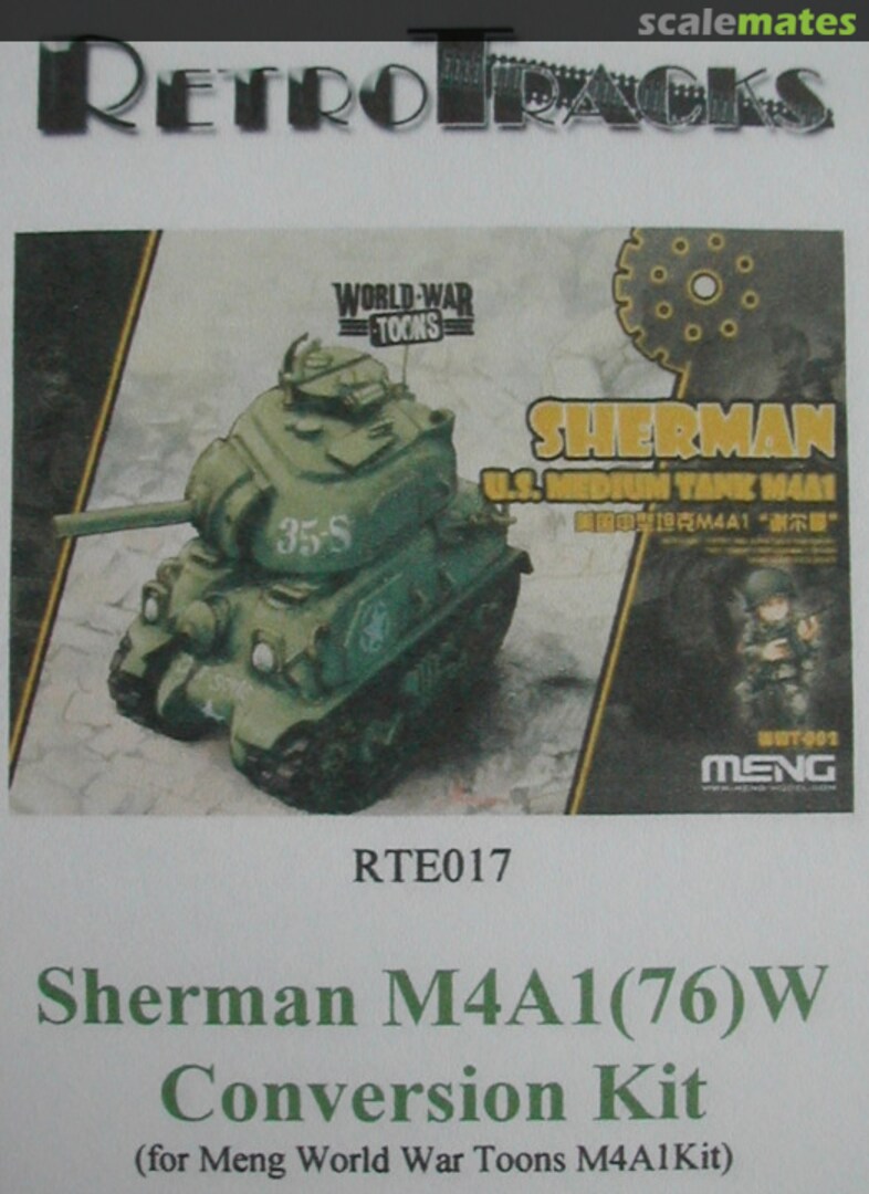Boxart Sherman M4A1(76)W Conversion Kit RTE017 RetroTracks Boxart Sherman M4A1(76)W Conversion Kit RTE017 RetroTracks