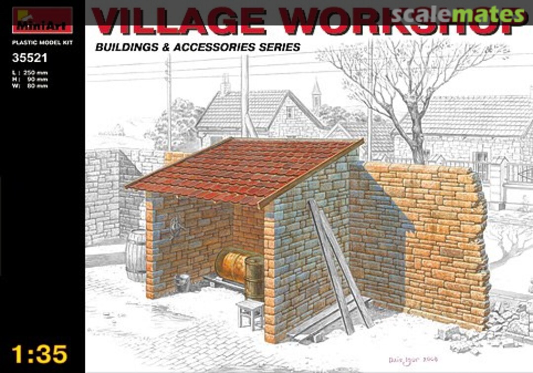 Boxart Village Workshop 35521 MiniArt