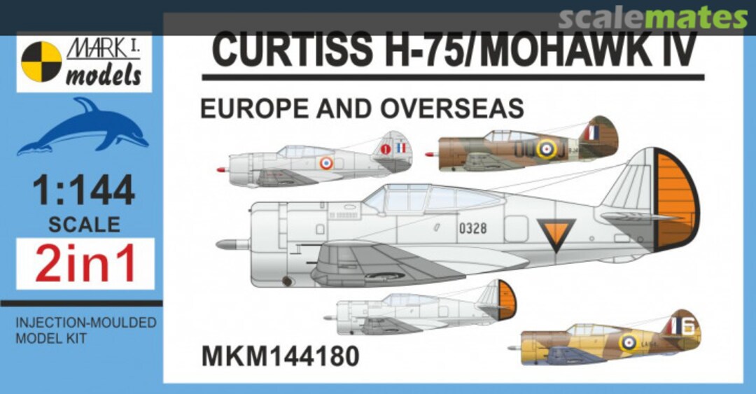 Boxart Curtiss H-75 Mohawk IV Europe and Overseas 144180 Mark I Models