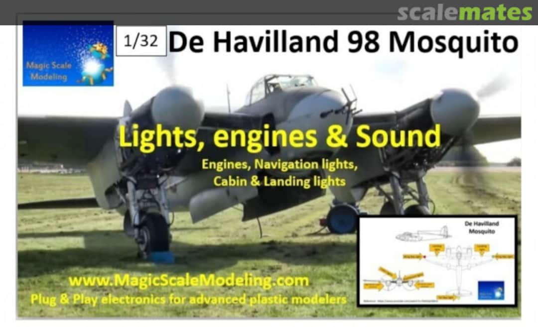 Boxart DH Mosquito - Lighting, Engines and Sound MSM-024 Magic Scale Modeling Boxart DH Mosquito - Lighting, Engines and Sound MSM-024 Magic Scale Modeling