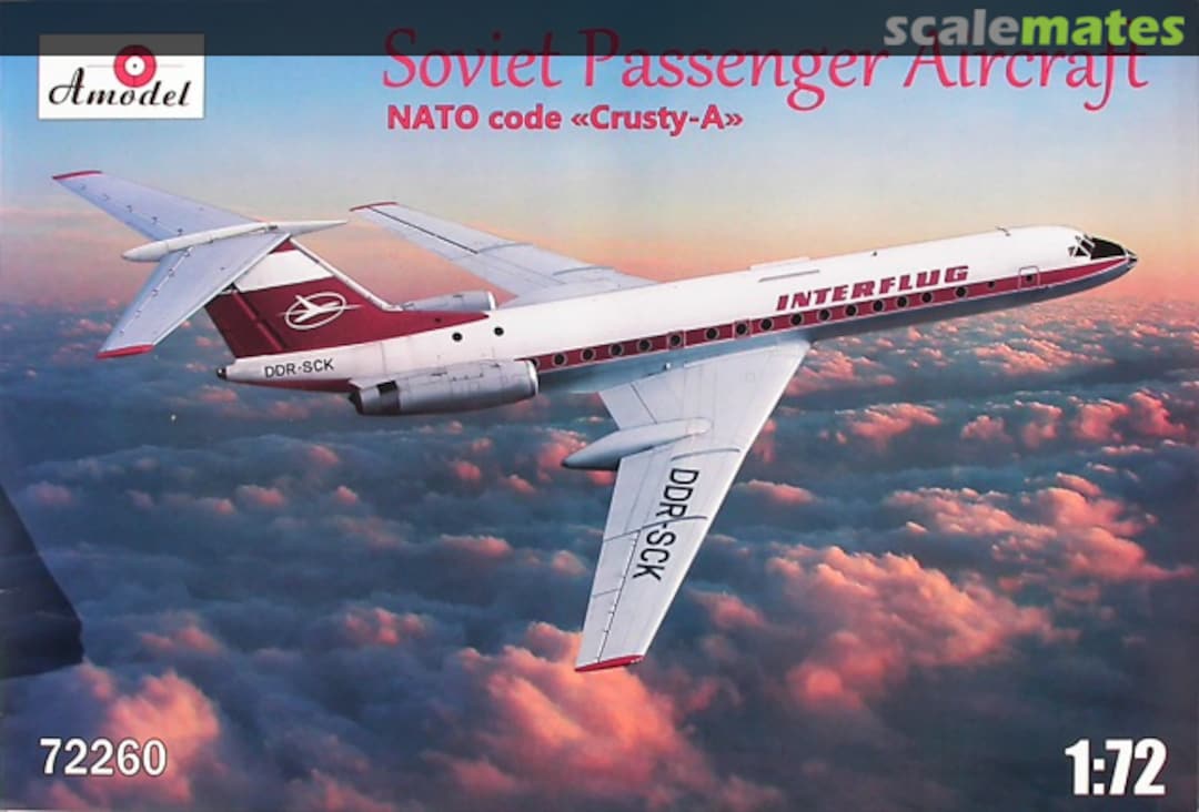 Boxart Tu-134A 72260 Amodel